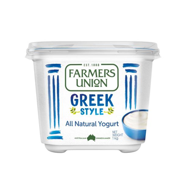 Farmers Union Greek Style Natural Yoghurt 1kg product image
