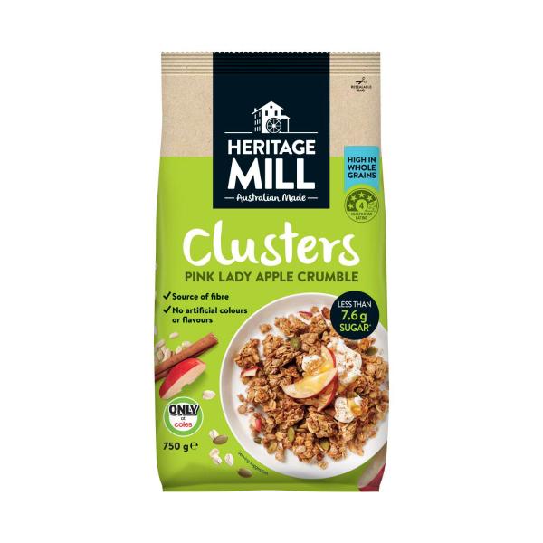 Heritage Mill Clusters Apple Crumble 750g product image