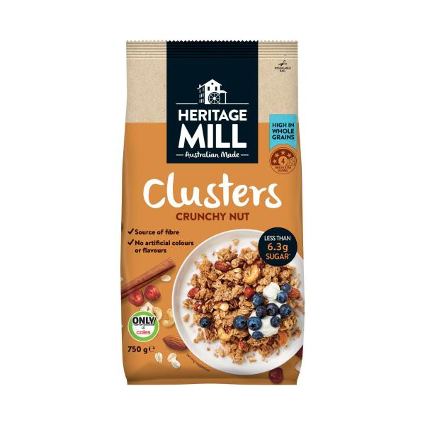 Heritage Mill Clusters Crunchy Nut 750g product image