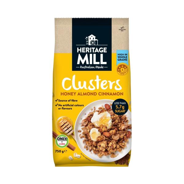 Heritage Mill Clusters Almond & Cinnamon Limited Edition 750g