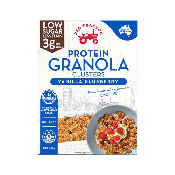Red Tractor Low Sugar Granola Vanilla Blueberry 450g