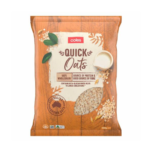 Coles Quick Oats 900g product image