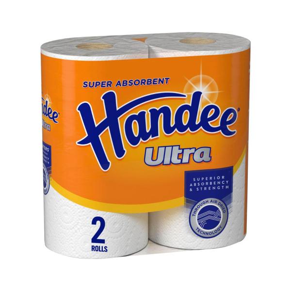 Handee Ultra Paper Towels Crisp White 2 pack