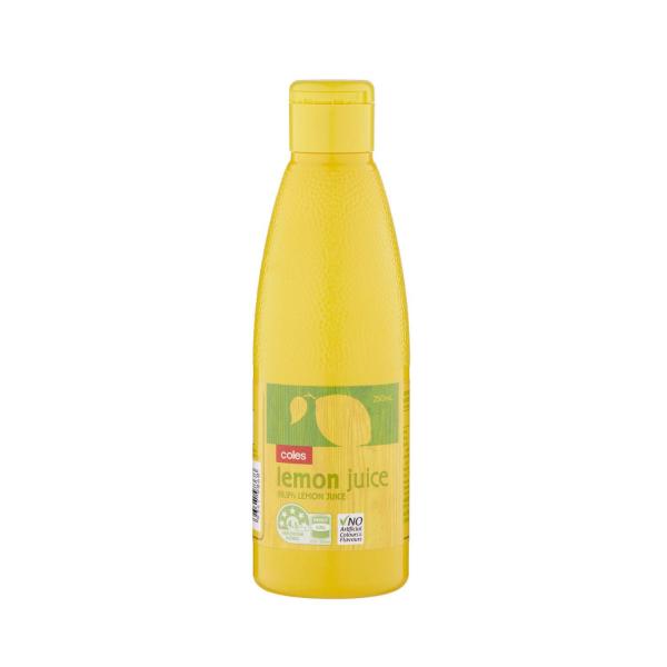 Coles Lemon Juice 250mL product image