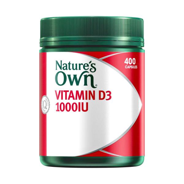 Nature's Own Vitamin D 1000iu Tablets D3 For Bone Health 400 pack product image
