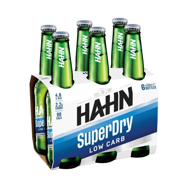 Hahn Super Dry Bottle 330ml 6 Pack product image