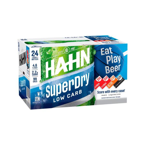 Hahn Super Dry Bottle 330ml 24 Pack