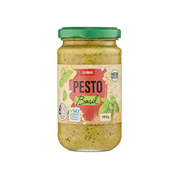 Coles Pesto Basil 190g product image