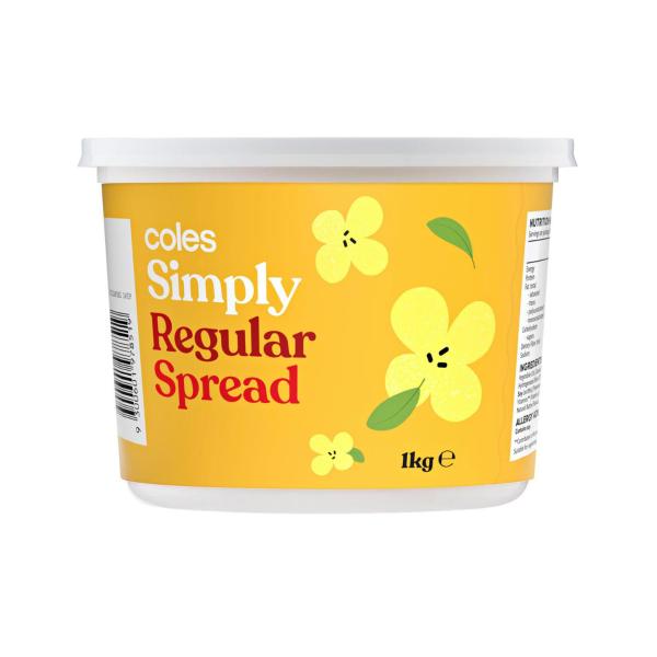 Coles Simply Regular Spread 1Kg