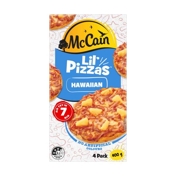 McCain Lil Pizzas Ham & Pineapple 4 Pack 400g product image