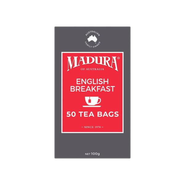 Madura English Breakfast Tea Bags 50 Pack 100g product image