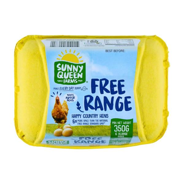 Sunny Queen Free Range X Large Eggs 6 Pack 350g product image