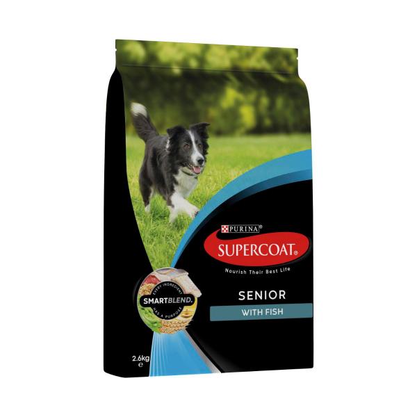 Supercoat Senior With Fish Dry Dog Food | 2.6kg – Coles