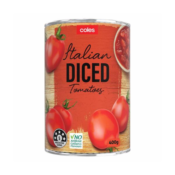 Coles Italian Diced Tomatoes 400g