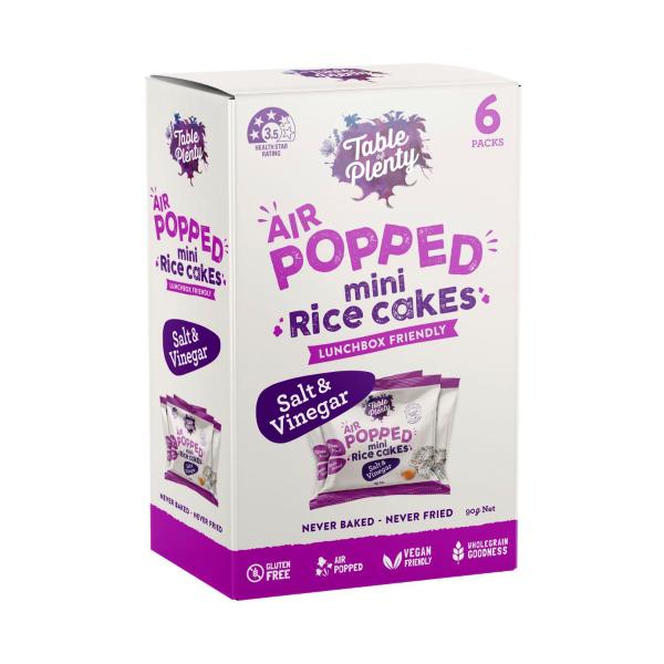 Multipack Popped Rice Cakes Salt & Vinegar 6 Pack