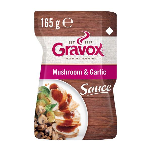 Gravox Mushroom & Garlic Sauce Liquid Pouch 165g product image