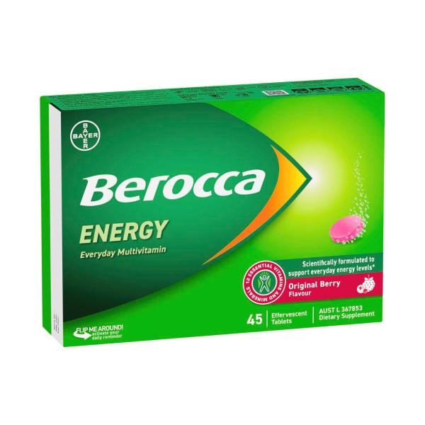 Energy Vitamin B & C Original Berry Flavour Effervescent Tablets