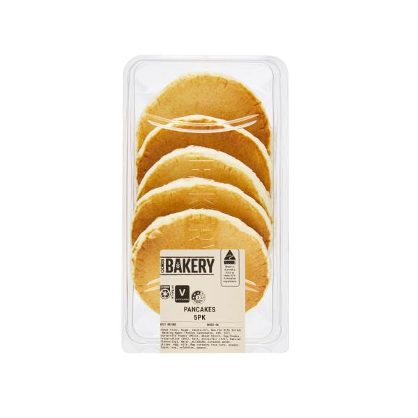 Coles Bakery Pancakes 5 Pack