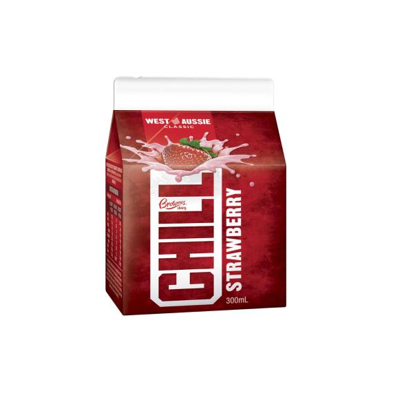 Brownes Chill Strawberry Flavoured Milk | 300mL