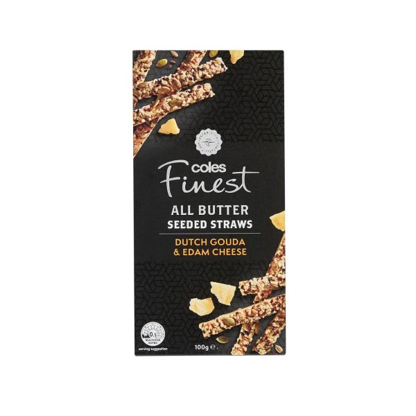 All Butter Gouda & Edam Seeded Straws Crackers