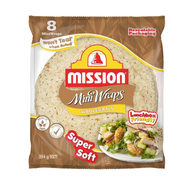 Mini Wrap Wholegrain 8 Pack