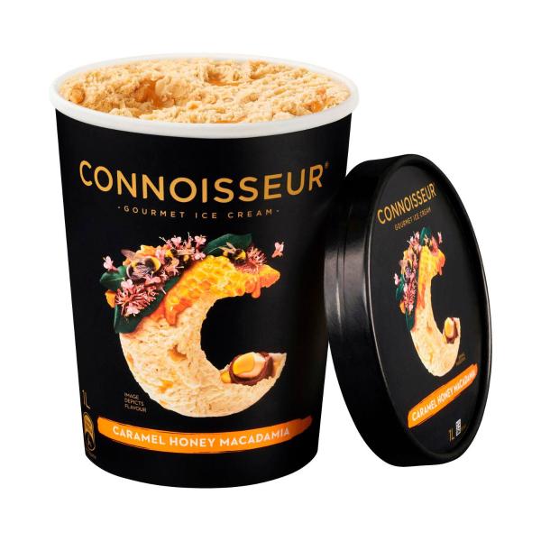 Caramel Honey Macadamia Ice Cream Tub