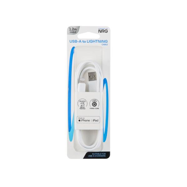 1.2m Usb-a To Lightning Cable White