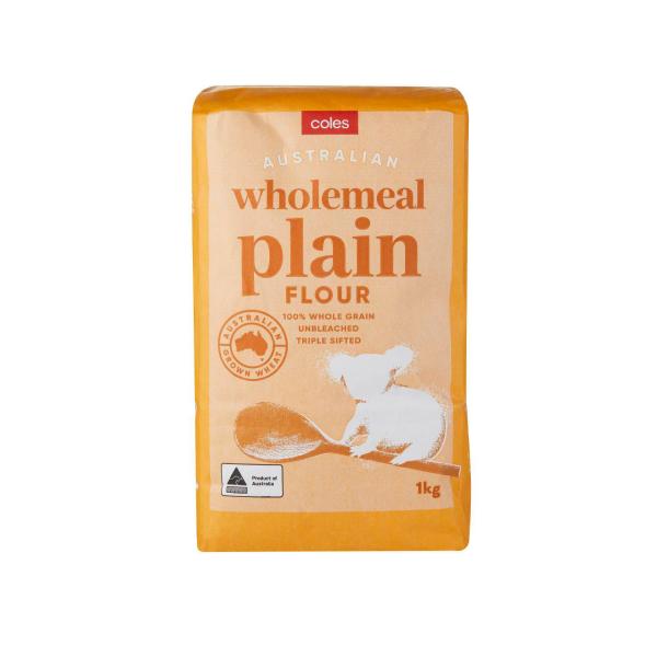 Coles Wholemeal Plain Flour 1 kg product image