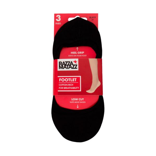 Razza Footlet Size 3+ | 3 Pack – Coles