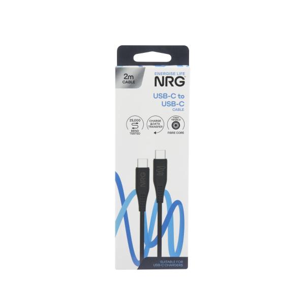 2m Usb-c To USB C Cable Black