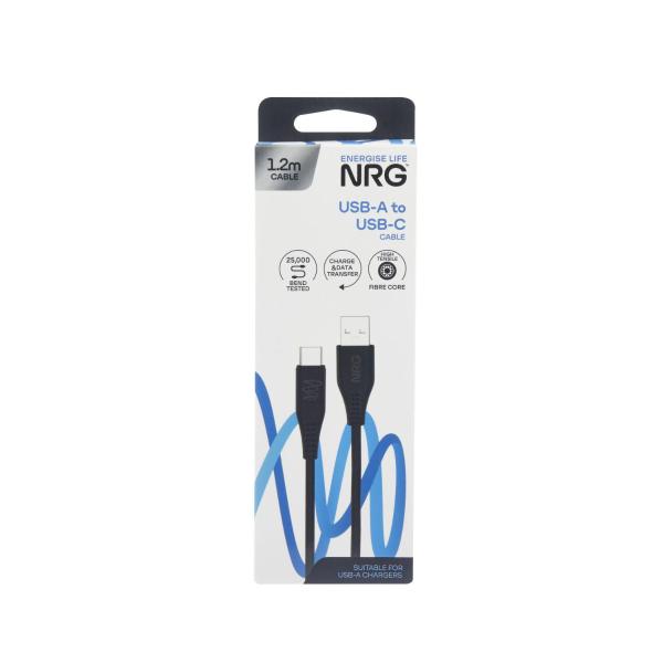 Buy NRG Usb-a To Usb-c Cable Black Pack Coles