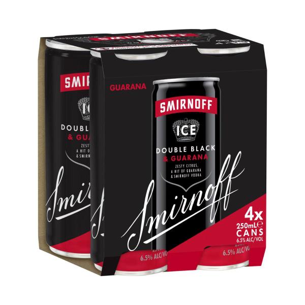 Ice Double Black Guarana Can 250ml