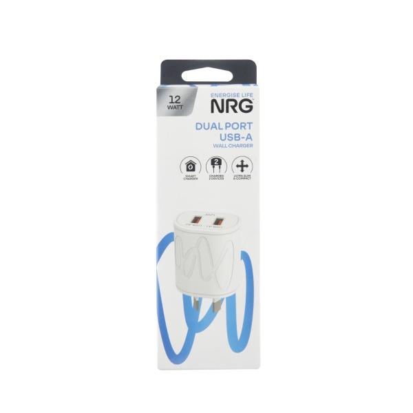 NRG Wall Charger Dual Usb-a | 1 each