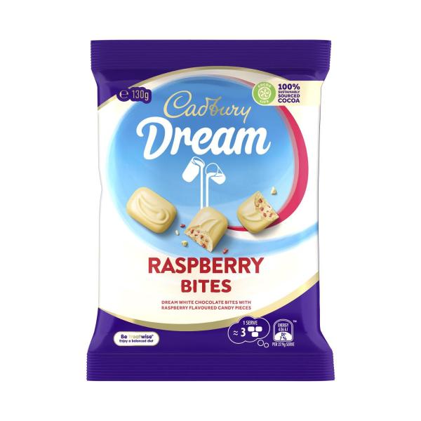 Buy Cadbury Dream Raspberry Chocolate Bites 130g | Coles