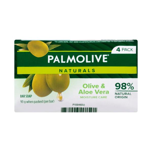 Palmolive Naturals Aloe & Olive Soap 4 pack product image