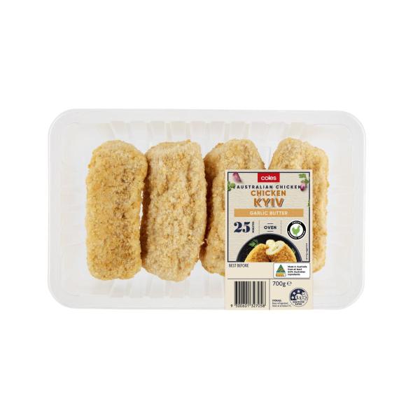 Coles RSPCA Approved Chicken Breast Kyiv Garlic Butter 700g