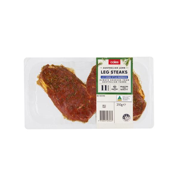 Lamb Leg Steak With Greek Style Marinade