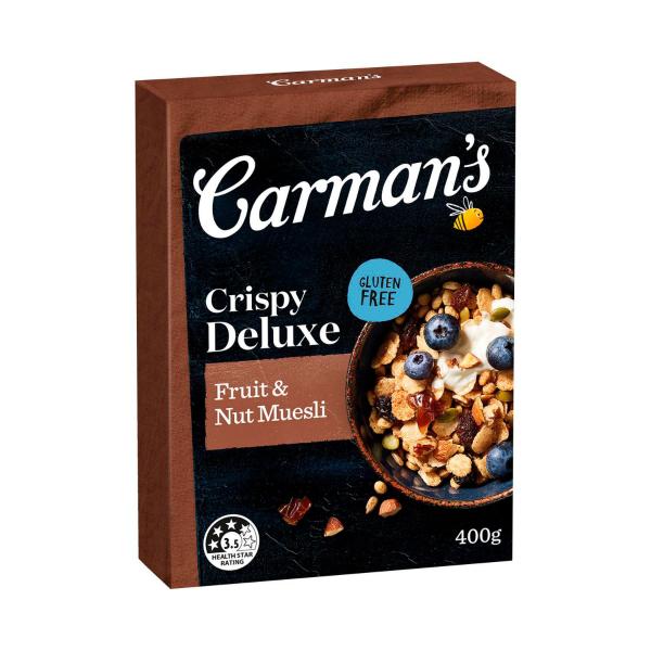Carman's Deluxe Gluten Free Fruit & Nut Muesli 400g