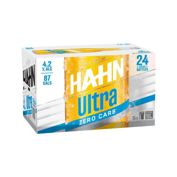 Buy Hahn Ultra Zero Carb Bottle 330ml 24 Pack | Coles