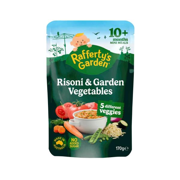 Risoni Pasta & Garden Vegetables Baby Food Pouch Mini Meal 10+ Months