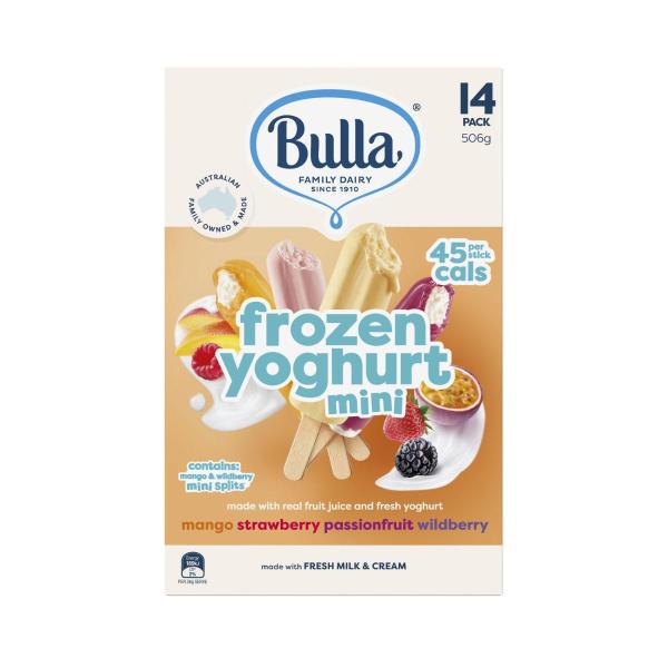Bulla Frozen Variety Minis Yoghurt 14 Pack 506g