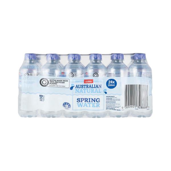 Coles Water Multipack 24x350ml 24 Pack product image