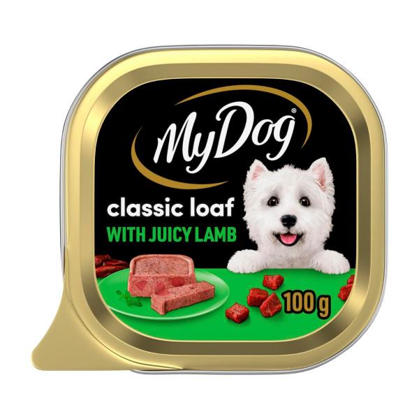 My Dog Classic Loaf With Juicy Lamb Tray Adult Wet Dog Food 100g product image