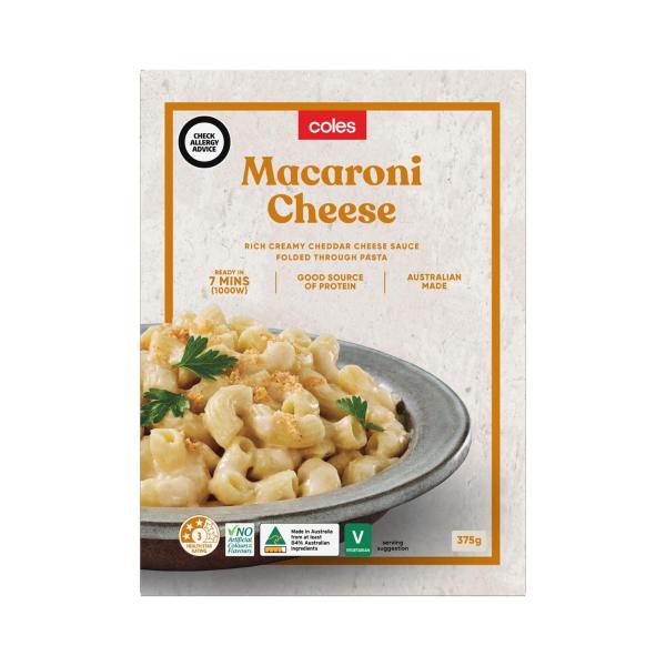 Coles Frozen Convenience Meal With Macaroni Cheese 375g product image