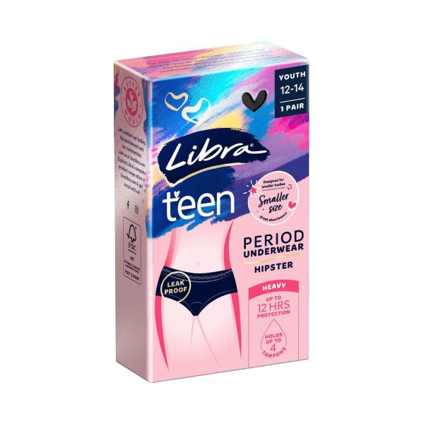 Period Proof Girl-teen Brief Black Size 12-14