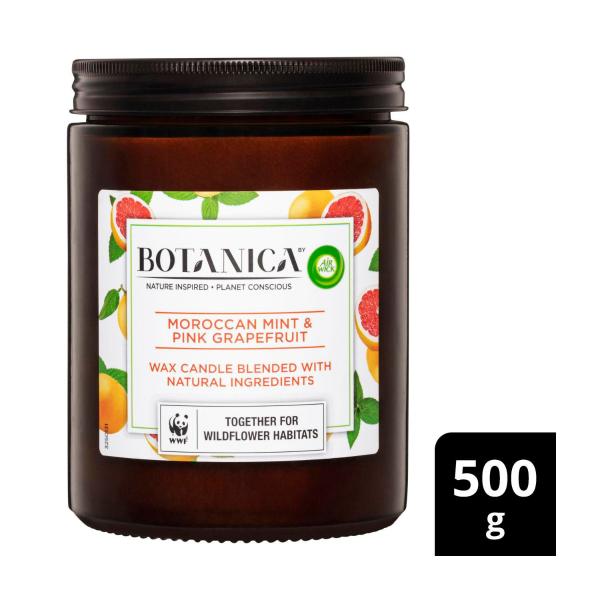 Botanica By Air Wick Moroccan Mint & Pink Grapefruit Candle 500g | 1 each