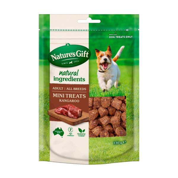 Nature's Gift Mini Dog Treats Kangaroo 130g product image