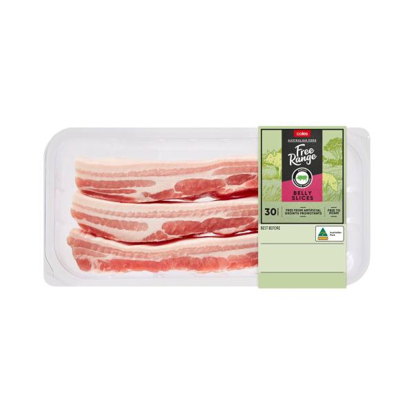 Free Range Pork Belly Slices