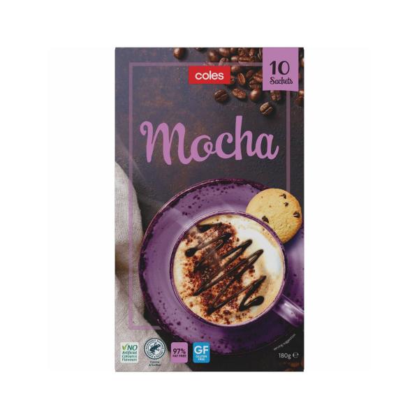 Coles Coffee Mocha 180g 10 Pack product image