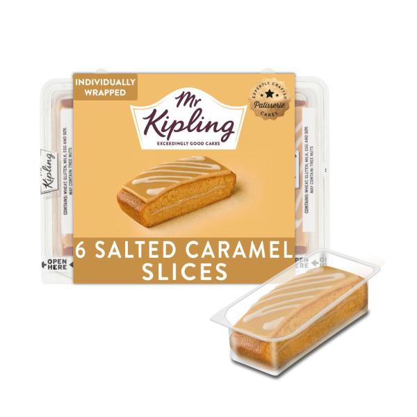 Mr Kipling Salted Caramel Slice 6 Pack | 165g – Coles